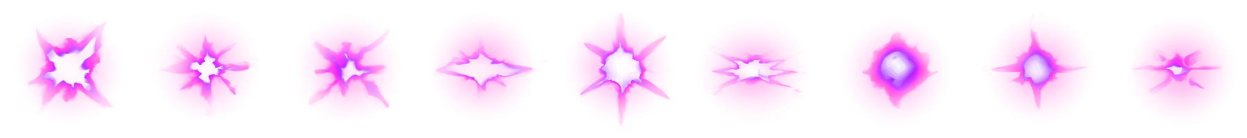 Muzzle flash sprite sheet example