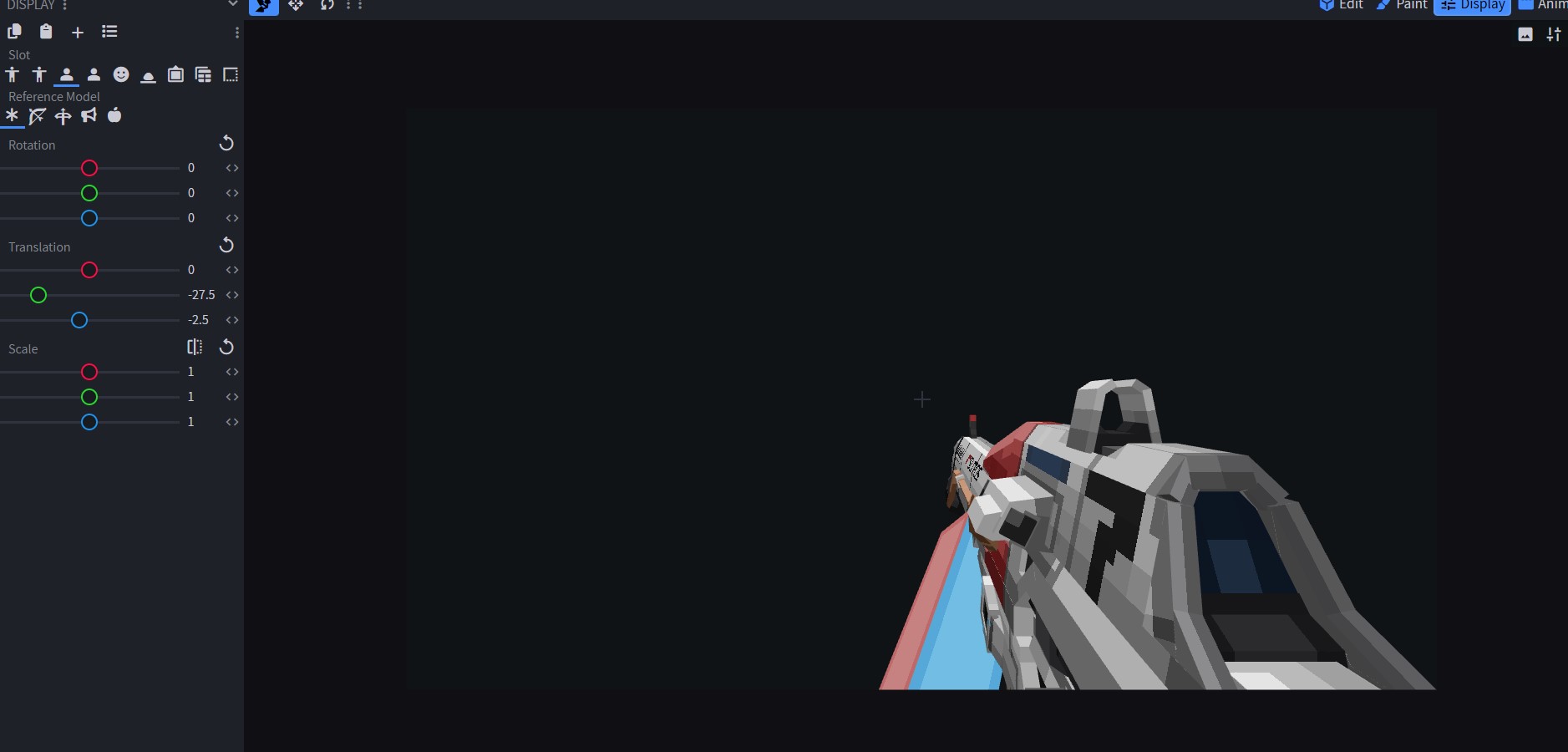 Blockbench display tab example