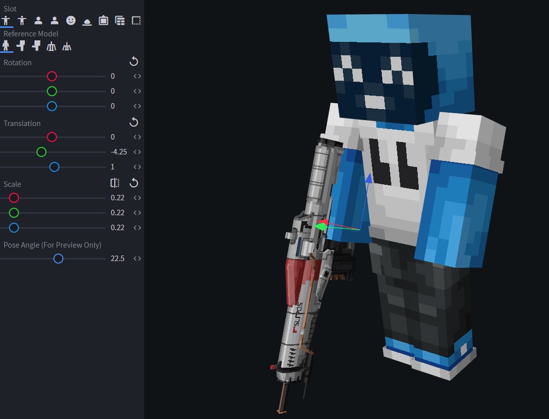 Blockbench display third person example