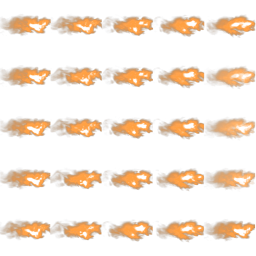 Fire sprite sheet example