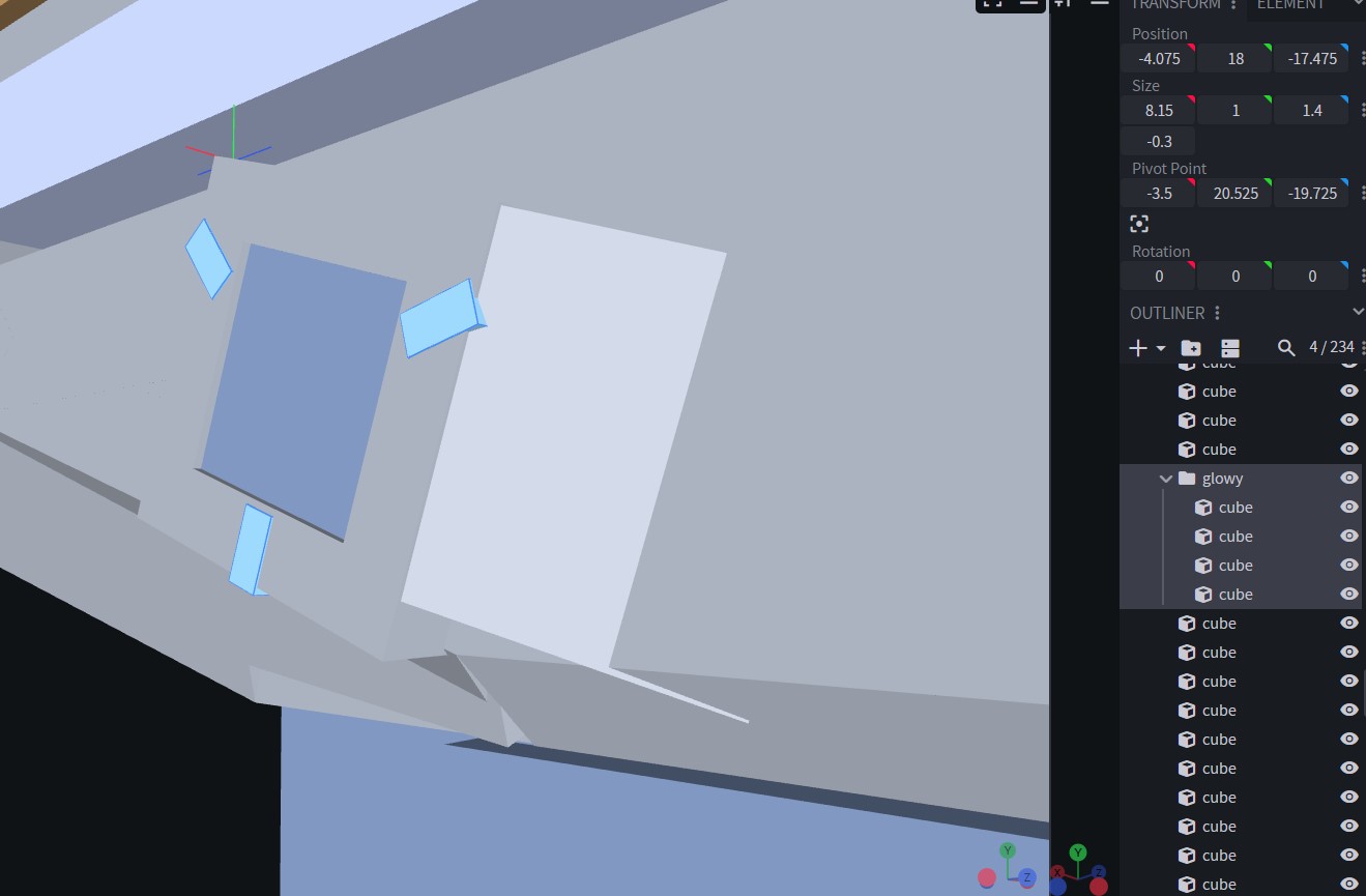 Blockbench glowy example