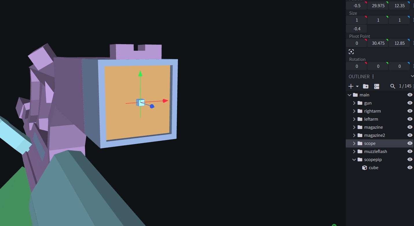 Blockbench integrated pip + scope cube example
