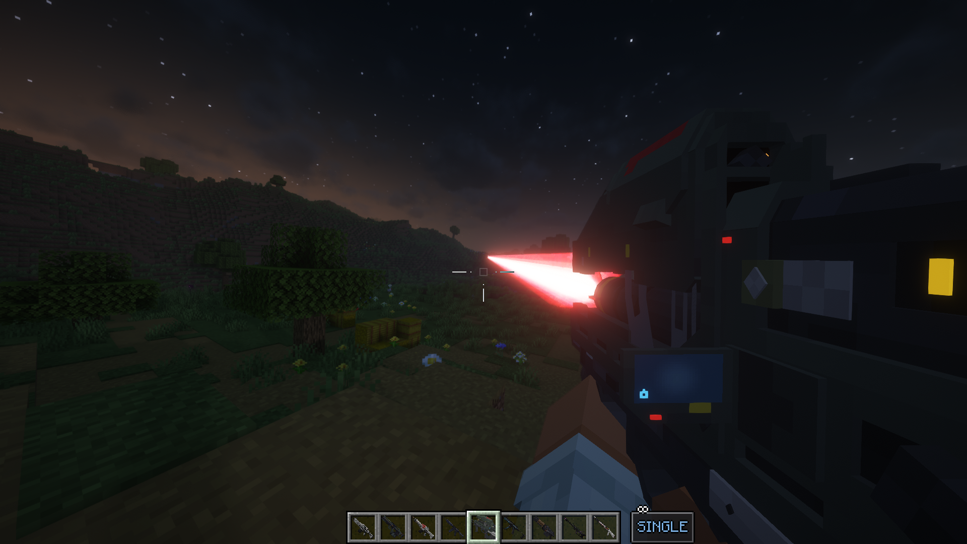 Laser beam example