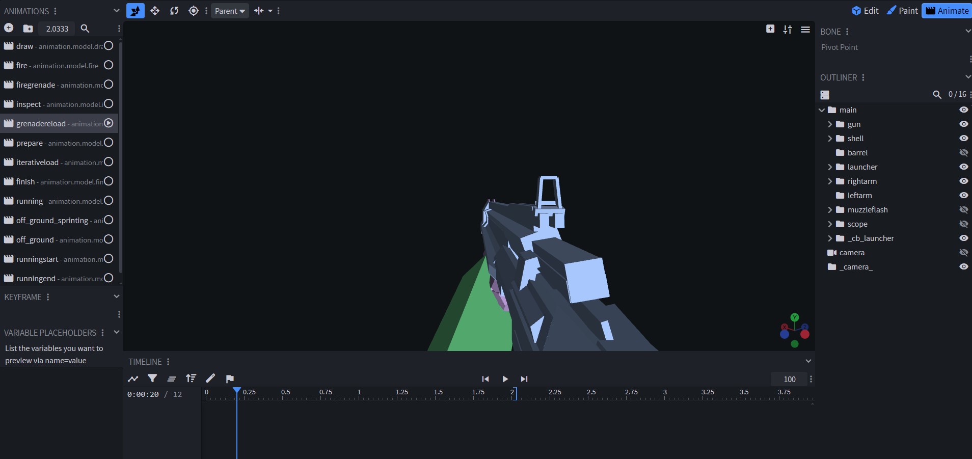 Blockbench launcher reload example
