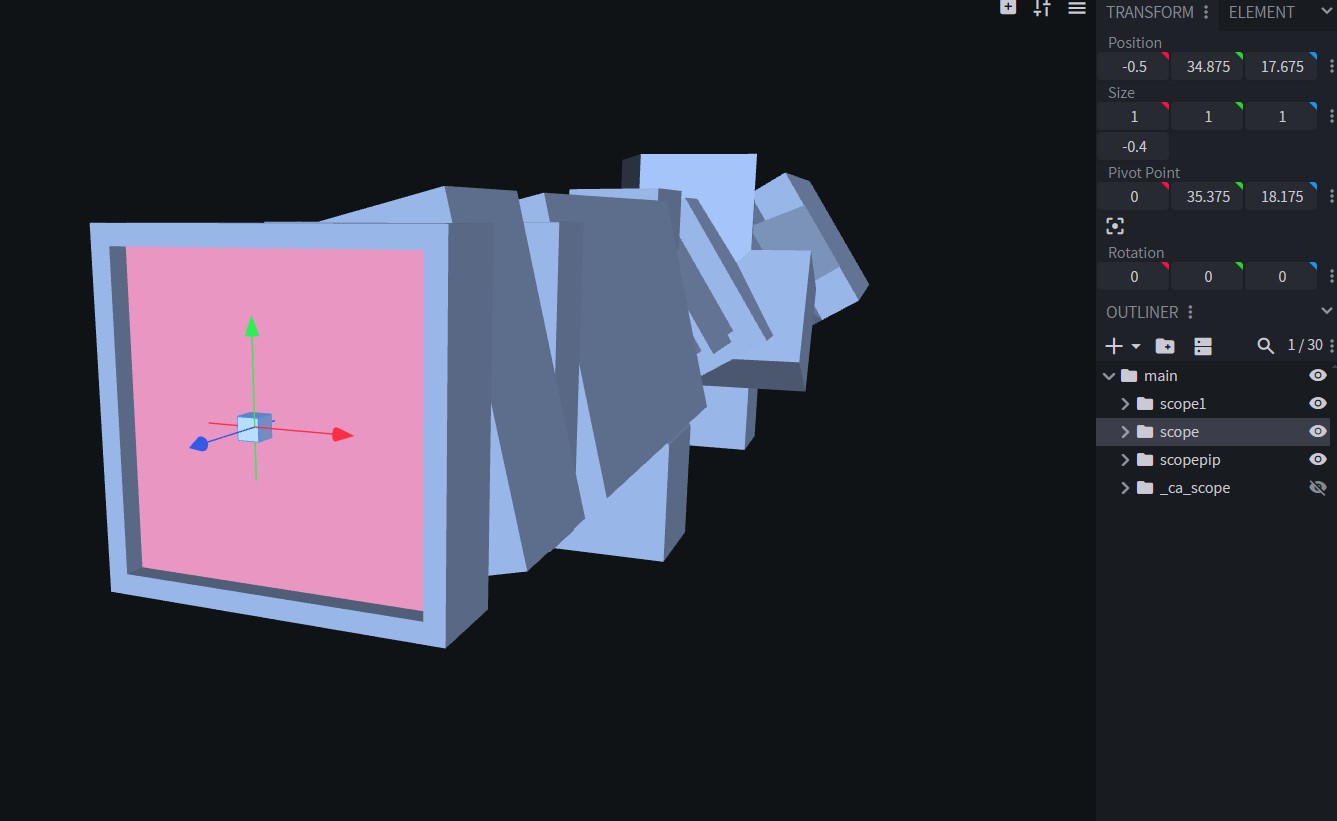 Blockbench scope attachment example