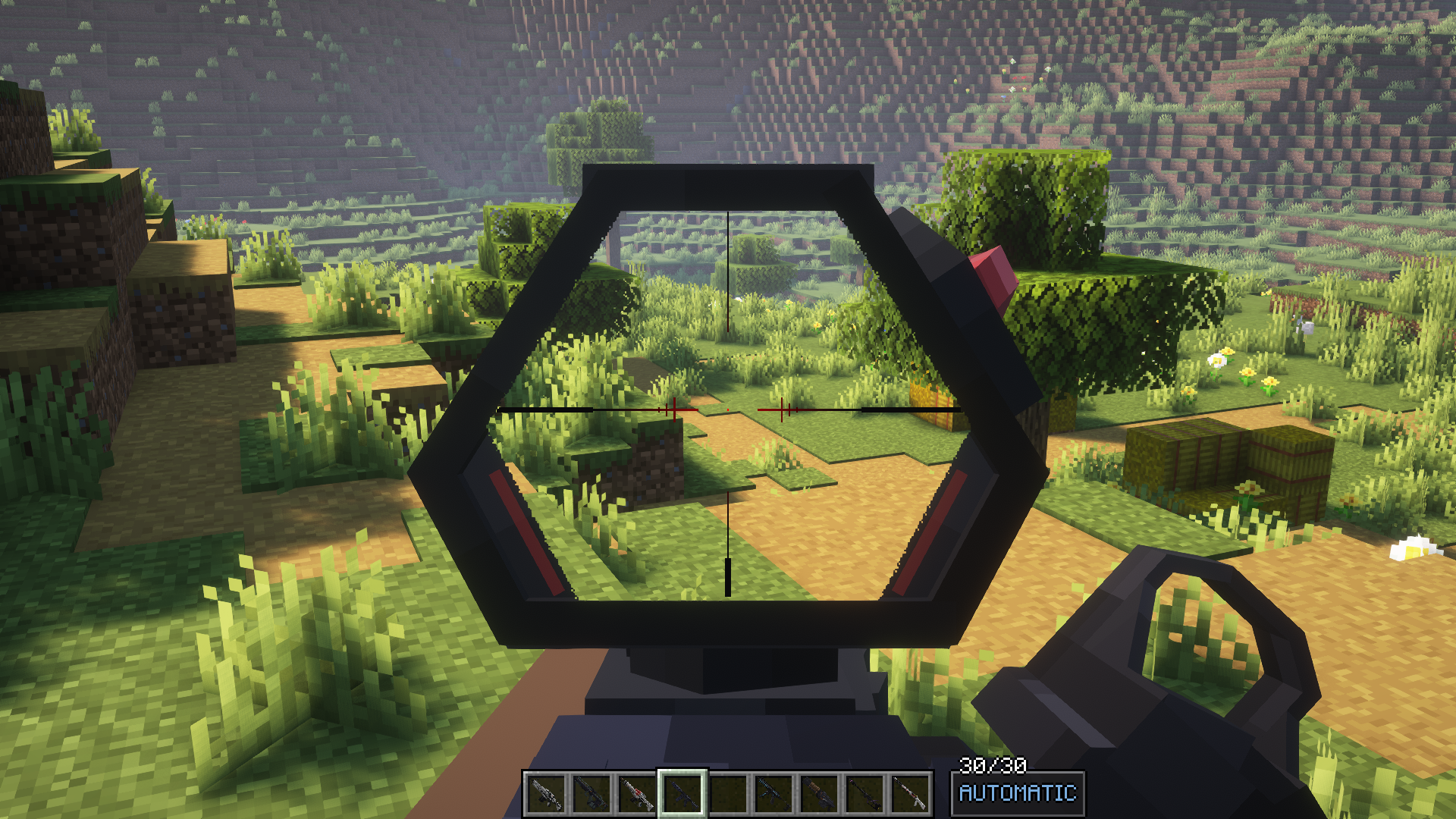 Blockbench special-shaped scope example